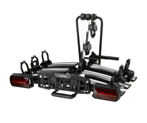 Nosič bicyklov na ťažné zariadenie E-FOLD 3 PRO LED pre 3 bicykle