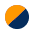 oranžová námornícka modrá