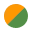 oranžová zelená